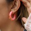 Wholesale Geometric Plastic Resin Electroplated Stainless Steel Ear Needle Women's Bow Earrings