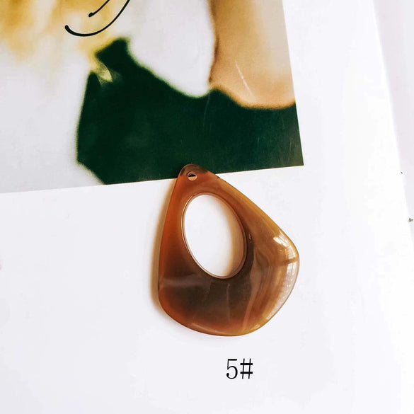Wholesale Geometric Resin Hollow Water Drop Earrings Jewelry Accessories