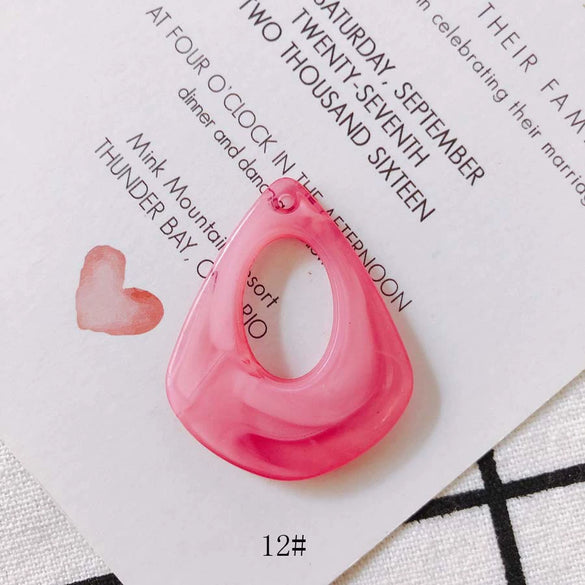 Wholesale Geometric Resin Hollow Water Drop Earrings Jewelry Accessories