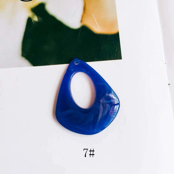 Wholesale Geometric Resin Hollow Water Drop Earrings Jewelry Accessories