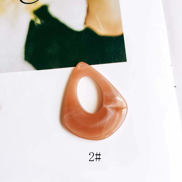 Wholesale Geometric Resin Hollow Water Drop Earrings Jewelry Accessories