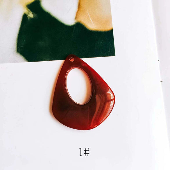 Wholesale Geometric Resin Hollow Water Drop Earrings Jewelry Accessories