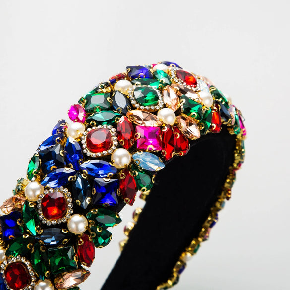 Wholesale Geometric Rhinestone Diamond Headband For Women