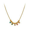 Wholesale Geometric Rhinestone Pendant Stainless Steel Calendering Chain Necklace For Women