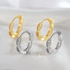 Wholesale Geometric Round Copper Goldplated Earrings Simple Retro Stylish For Women