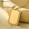 Wholesale Geometric Round Love Diamond Stainless Steel Titanium Steel Necklace For Women With Electroplating Style
