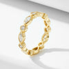 Wholesale Geometric Round Marquise Zircon 925 Sterling Silver Ring For Women