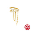 Wholesale Geometric S925 Sterling Silver Electroplated Ear Clip Earrings For Women