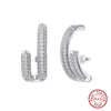 Wholesale Geometric S925 Sterling Silver Stud Earrings Natural Style