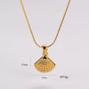 Wholesale Geometric Simple Stainless Steel Electroplated Necklace