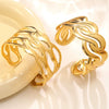 Wholesale Geometric Simple Style Stainless Steel Dripping Oil Open Bracelet Jewelry
