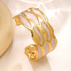 Wholesale Geometric Simple Style Stainless Steel Dripping Oil Open Bracelet Jewelry