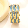 Wholesale Geometric Simple Style Stainless Steel Dripping Oil Open Bracelet Jewelry