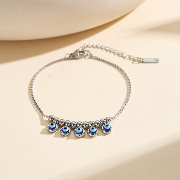 Wholesale Geometric Simple Style Titanium Steel 18K Gold Plated Women's Anklet