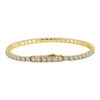 Wholesale Geometric Simple Unisex Zircon Tennis Bracelet Made Of 925 Silver With Electroplating