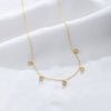 Wholesale Geometric Small Square Dropshaped Diamond Pendant Necklace For Women S925 Sterling Silver