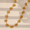 Wholesale Geometric Spiral Stainless Steel Necklace For Women With 18K Gold Plated Electroplating