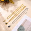 Wholesale Geometric Square Acrylic Pendant Double Stacked Titanium Steel Necklace Electroplated For Women