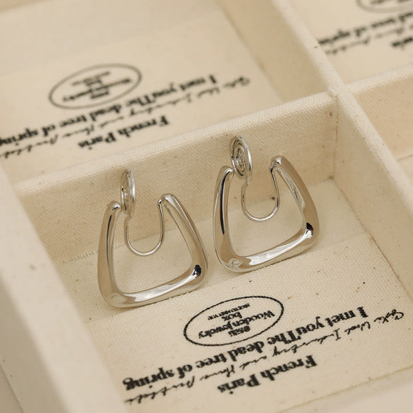 Wholesale Geometric Square Copper Goldplated Ear Clip Earrings For Women