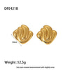 Wholesale Geometric Square 18K Gold Plated Stainless Steel Earrings For Women