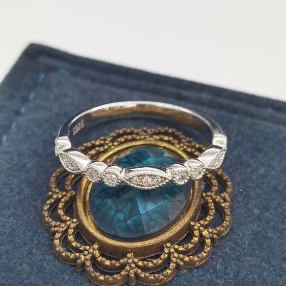 Wholesale Geometric Square Ring 925 Sterling Silver High Carbon Diamond Electroplated Light Luxury Niche Design