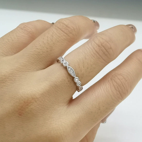 Wholesale Geometric Square Ring 925 Sterling Silver High Carbon Diamond Electroplated Light Luxury Niche Design