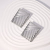 Wholesale Geometric Square Stainless Steel Electroplated Earrings For Women