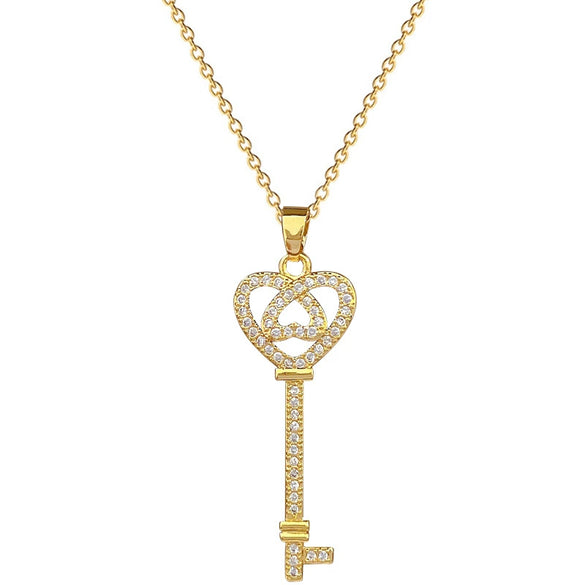 Wholesale Geometric Stainless Steel And Copper Diamond Necklace For Unisex