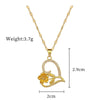 Wholesale Geometric Stainless Steel And Copper Diamond Necklace For Unisex