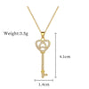 Wholesale Geometric Stainless Steel And Copper Diamond Necklace For Unisex