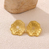 Wholesale Geometric Stainless Steel And Gold Electroplated Earrings For Unisex