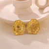 Wholesale Geometric Stainless Steel And Gold Electroplated Earrings For Unisex