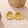 Wholesale Geometric Stainless Steel And Gold Electroplated Earrings For Unisex