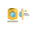 Wholesale Geometric Stainless Steel And Gold Electroplated Rectangular Earrings Jewelry For Women