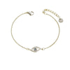 Wholesale Geometric Stainless Steel And 18K Titanium Steel Bracelet Set With Diamonds For Women