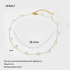 Wholesale Geometric Stainless Steel And Titanium Steel 18K Goldplated Necklace For Women