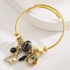 Wholesale Geometric Stainless Steel Diamond Set Bracelet For Unisex
