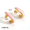 Wholesale Geometric Stainless Steel Earrings For Women 18K Gold Plated