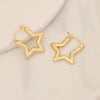 Wholesale Geometric Stainless Steel Earrings With Electroplating For Women Simple And Personalized