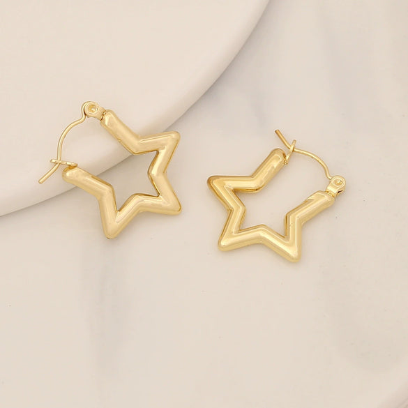 Wholesale Geometric Stainless Steel Earrings With Electroplating For Women Simple And Personalized
