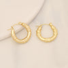 Wholesale Geometric Stainless Steel Earrings With Electroplating For Women Simple And Personalized