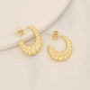 Wholesale Geometric Stainless Steel Earrings With Electroplating For Women Simple And Personalized