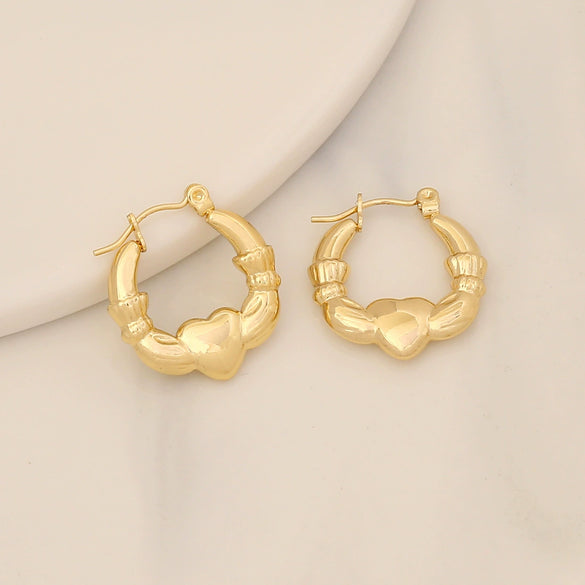 Wholesale Geometric Stainless Steel Earrings With Electroplating For Women Simple And Personalized