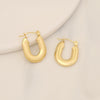 Wholesale Geometric Stainless Steel Earrings With Electroplating For Women Simple And Personalized