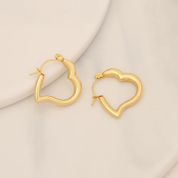 Wholesale Geometric Stainless Steel Earrings With Electroplating For Women Simple And Personalized