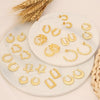 Wholesale Geometric Stainless Steel Earrings With Electroplating For Women Simple And Personalized
