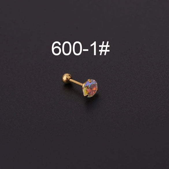 Wholesale Geometric Stainless Steel Earrings With Electroplating Processing