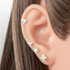 Wholesale Geometric Stainless Steel Earrings With Electroplating Processing