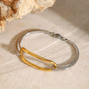 Wholesale Geometric Stainless Steel Electroplated Bracelet