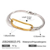Wholesale Geometric Stainless Steel Electroplated Bracelet